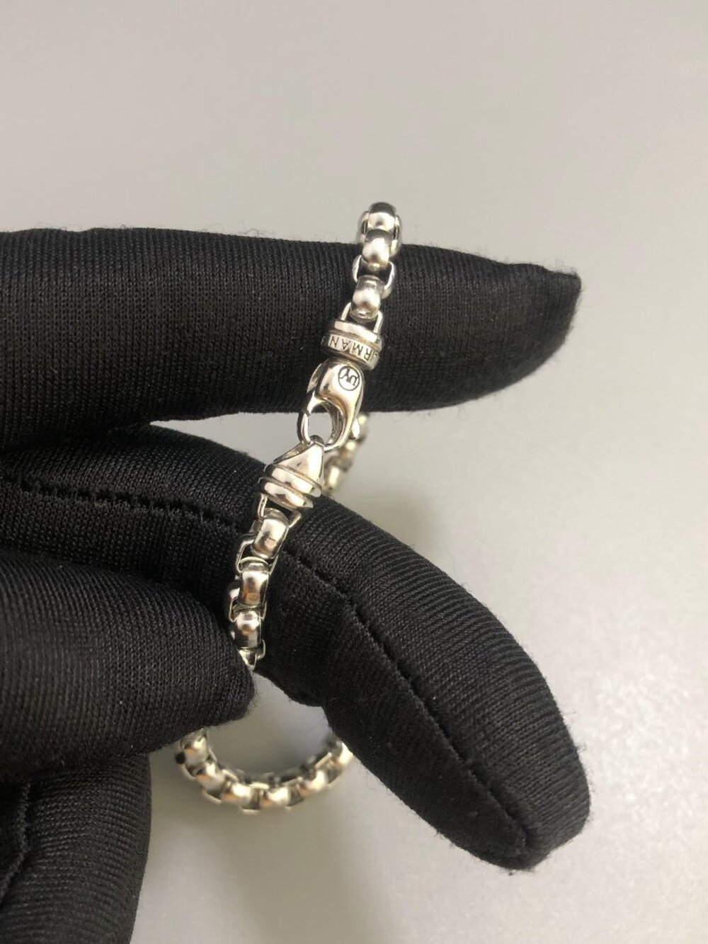 David Yurman Bel Aire Box Chain Bracelet Sterling Silver, 3.6mm, 23cm - Picture 5 of 7